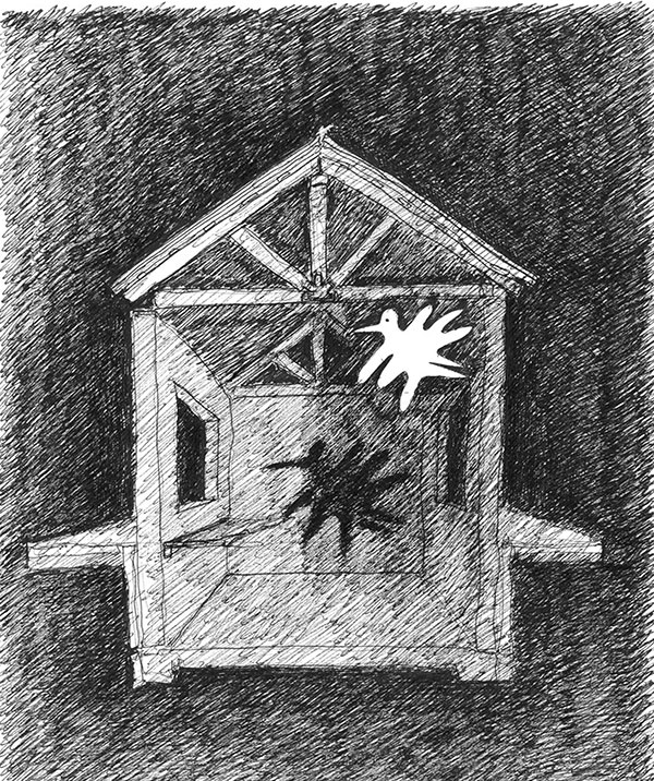 Angry House sculpture